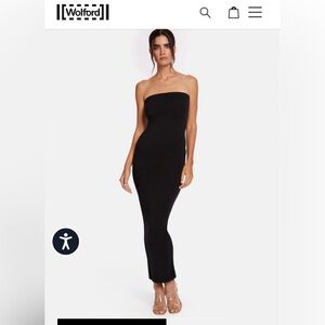 Wolford Elegant Black Strapless Dress S